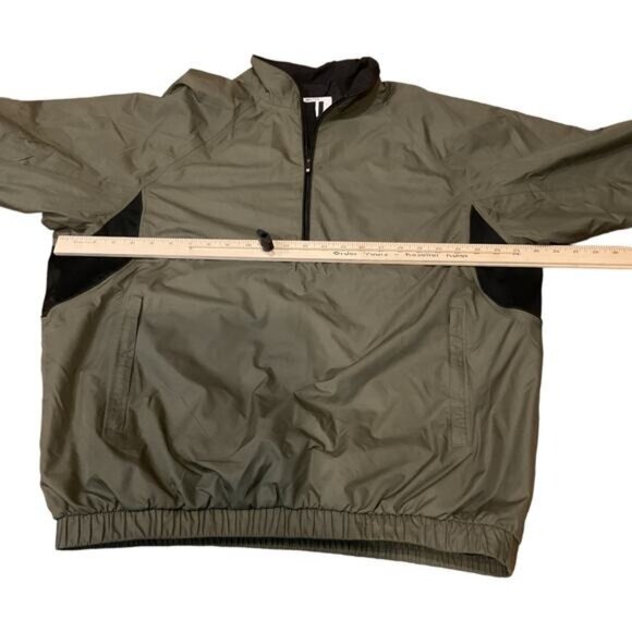 Footjoy FJ DryJoys Tour Collection Mens Pullover Jacket Size L Green/Black - Picture 7 of 9